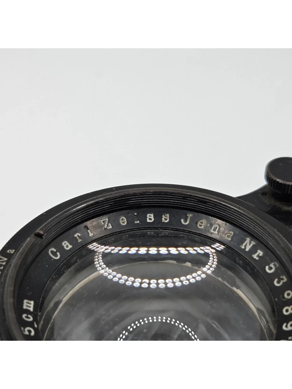 Vintage Carl Zeiss Jena Tessar Nr 539897 1:4.5 f=15cm Twisting Barrel Lens